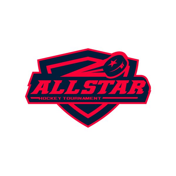 All Star Hockey Tournament logo template Miniaturansicht