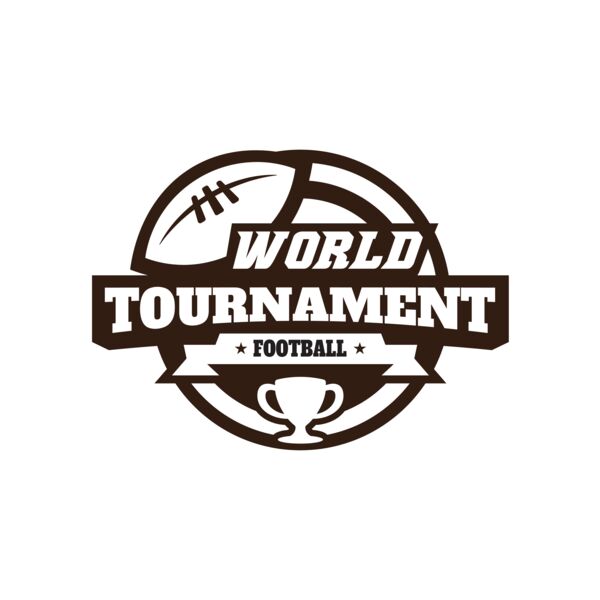 World Tournament Football logo template Miniaturansicht
