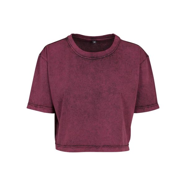 Ladies Acid Washed Cropped Tee T-Shirt | Build Your Brand Miniaturansicht